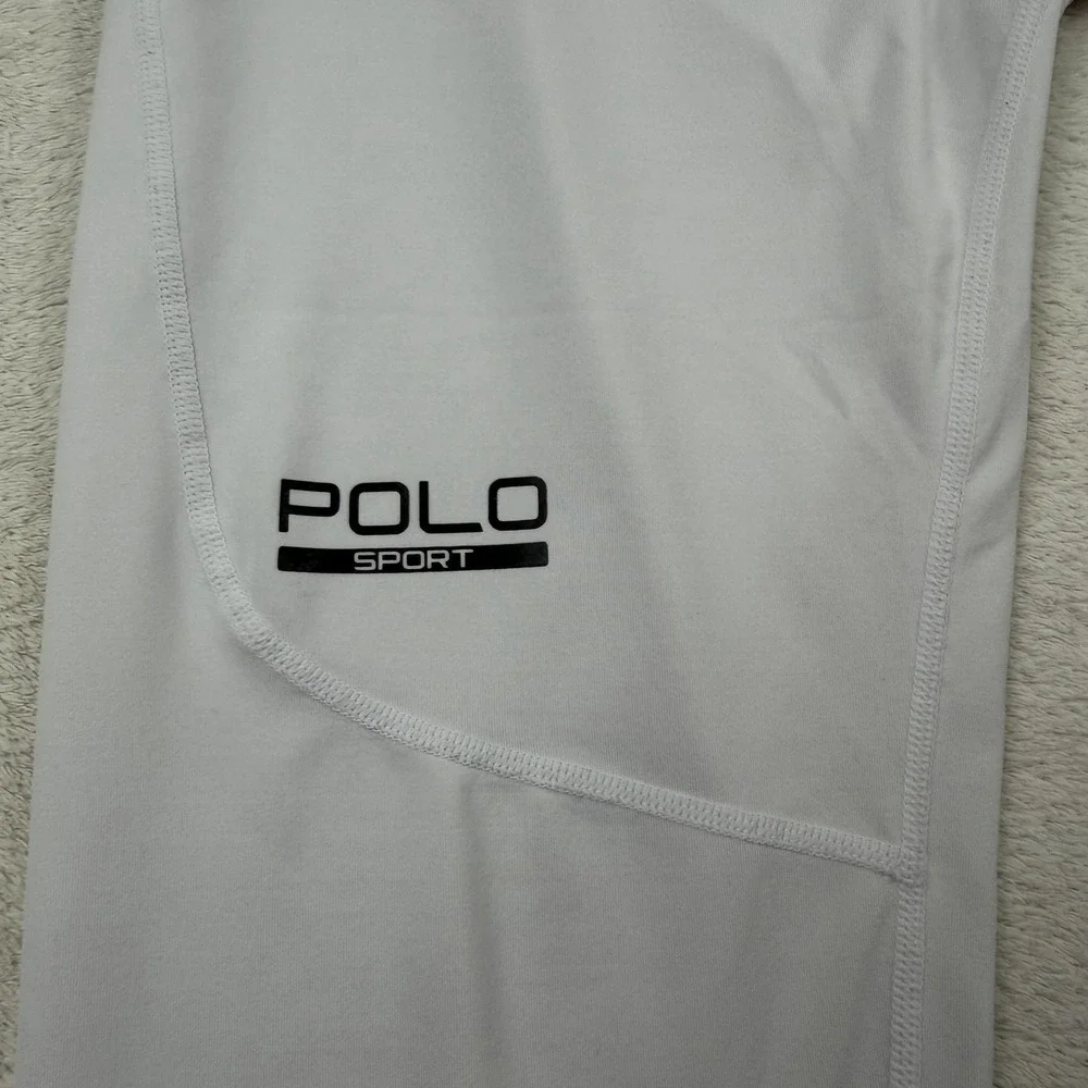 Polo Sport by Ralph Lauren Men's 3/4 Compression Tights White-READ‎